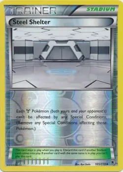 Pokemon - Steel Shelter - 105/119 - Uncommon - Reverse Holo - XY - Phantom Force - Image 1