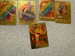 LOT OF 13 Gold Foil Card Lot VMAX GX EX Rare Holo Pokemon. SNORLAX , FAN ART - Image 4