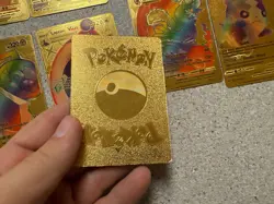 LOT OF 13 Gold Foil Card Lot VMAX GX EX Rare Holo Pokemon. SNORLAX , FAN ART - Image 5