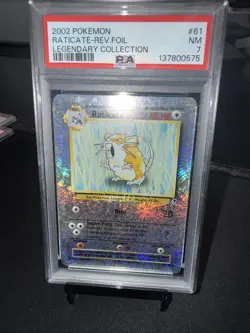 Raticate Reverse Foil #61 2002 Pokemon Legendary Collection PSA 7 250001 - Image 1