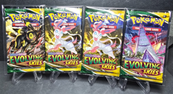 Pokemon- Evolving Skies - Booster Pack Set- 4 Packs- New & Sealed & Sleeved🔥 - Image 1