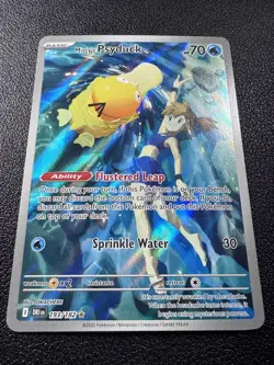 Pokemon Misty's Psyduck Illustration Rare IR Full Art Holo 193/182 Destined - Image 2