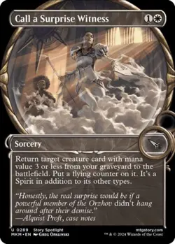 Call a Surprise Witness (Showcase) - Near Mint MTG Murders at Karlov Manor - Image 1