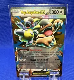 Pokemon Mega Kangaskhan EX 104/132 Me01 Double Rare Full Art Holo 300 HP 200+ - Image 1