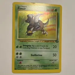 Pokemon Pinsir 09/64 Jungle Holo Rare Unlimited 1999 Wizards 60 HP - Image 1