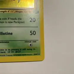 Pokemon Pinsir 09/64 Jungle Holo Rare Unlimited 1999 Wizards 60 HP - Image 5