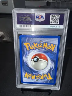 2002 POKEMON LEGENDARY COLLECTION #103 POKEMON TRADER-REVERSE FOIL PSA 7 - Image 2