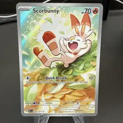 Scorbunny 225/217 Ascended Heroes Pokemon TCG Illustration Rare Holo - Image 1