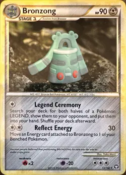 Bronzong 15/102 Rare HGSS Triumphant Pokemon Lightly Played - Image 1