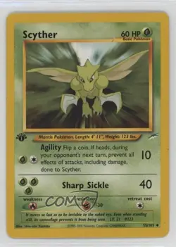 Scyther 1st Ed. Pokemon Neo Destiny #55 2002 - Image 1