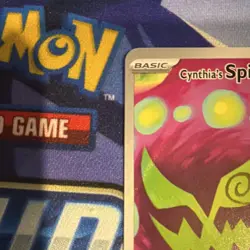 Pokemon Cynthia's Spiritomb 244/217 ASC Secret Rare Full Art Holo Basic 70 HP - Image 5