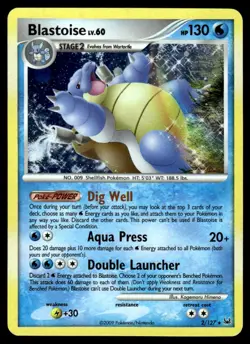 Blastoise #2 - Rare HOLO - Pokemon Platinum - LP - Image 1