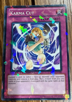 Karma Cut DT05-EN100 Duel Terminal Parallel Rare Holo Yu-Gi-Oh NM/LP - Image 1