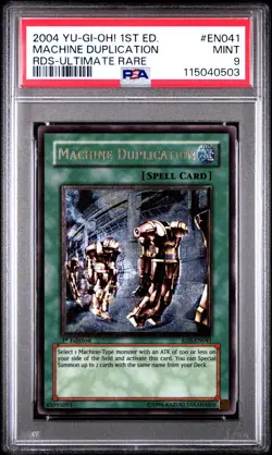 2005 Yu-Gi-Oh! Machine Duplication Rise of Destiny RDS 1st Edition UTR PSA 9 - Image 1