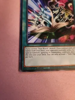 Yu-Gi-Oh Toon Page-Flip TOCH-EN004 (Collectors Rare) 1st Edition N/M - Image 2