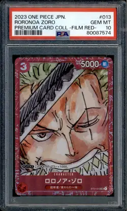 Roronoa Zoro - ST01-013 - PSA 10 - Film Red Collection - Promo - One Piece - 875 - Image 1