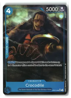 Premium Booster -The Best- Vol. 2 #OP07-040 Crocodile Alternate Art - Image 1