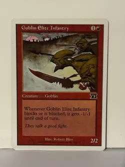 Goblin Elite Infantry 183 Classic Sixth Edition NM MTG Magic Fast Shipping - Image 1