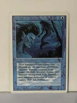 Merfolk of the Pearl Trident Revised Edition NM MTG Magic Fast Shipping - Image 1