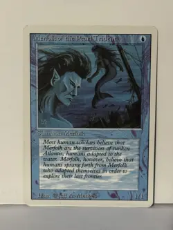 Merfolk of the Pearl Trident Revised Edition NM MTG Magic Fast Shipping - Image 1