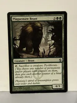 Plaguemaw Beast 87 Mirrodin Besieged NM MTG Magic Fast Shipping - Image 1
