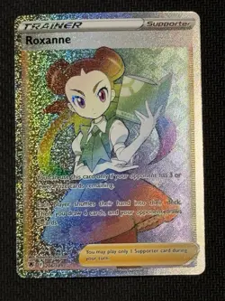 Pokemon Roxanne Trainer Supporter Secret Rare Holo 206/189 Swsh10: Astral Radia… - Image 1