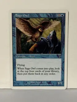 Sage Owl 96 7th Edition NM MTG Magic Fast Shipping - Image 1