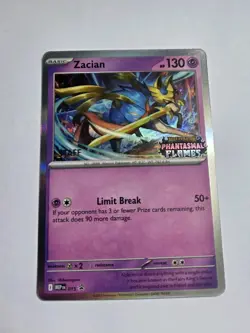 STAFF Zacian - Pokemon Phantasmal Flames Pre-Release Promo NM - Image 1