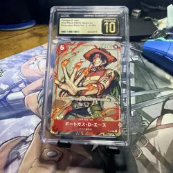 2022 One Piece Japanese Promo Pack Vol2 Portgas D. Ace P-028 CGC Pristine 10 - Image 5