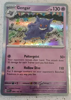 Gengar 094/165 Pokemon Card TCG Scarlet & Violet-151 Holo Holo Rare - Image 3