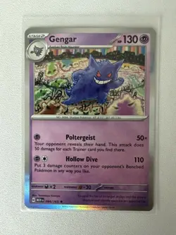 Pokemon TCG Gengar Scarlet & Violet-151 094/165 Holo Rare - Image 1