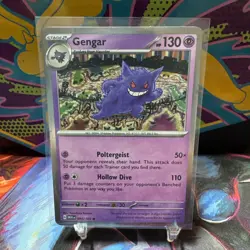 Pokemon TCG Gengar Rare Cosmo Holo 094/165 Sv Scarlet Violet 151 HP 130 Engli… - Image 1