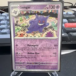 Pokemon TCG Gengar Scarlet & Violet-151 094/165 Reverse Holo Holo Rare - Image 1