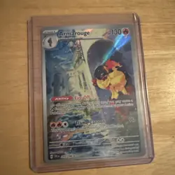 Armarouge Scarlet & Violet Base Illustration Rare Holo Pokemon TCG Card 203/198 - Image 1