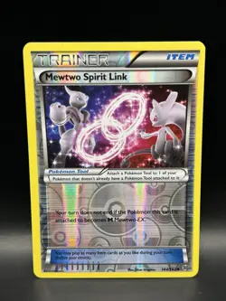 Reverse Holo Mewtwo Spirit Link 144/162 - Pokemon BREAKthrough Card - NM - Image 1