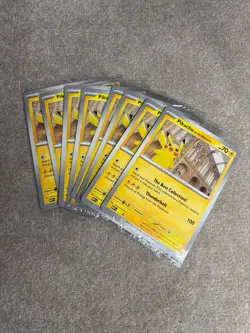 Pokemon Pikachu At The Museum x Natural History London Jumbo Card • Sealed x8 - Image 1