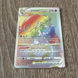 Hisuian Decidueye VSTAR 195/189 Astral Radiance Rare Rainbow Pokemon Card - Image 1