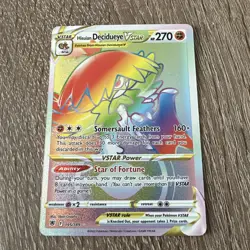 Hisuian Decidueye VSTAR 195/189 Astral Radiance Rare Rainbow Pokemon Card - Image 3