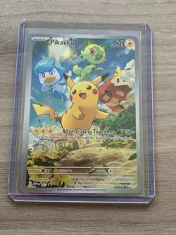 Pokemon Pikachu TCG Black Star ETB Promo Card 2023 SVP027 Paldea Evolved - Image 1