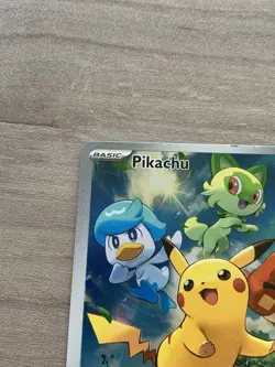 Pokemon Pikachu TCG Black Star ETB Promo Card 2023 SVP027 Paldea Evolved - Image 3