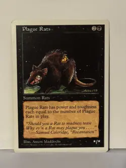 Plague Rats Fifth Edition NM MTG Magic Fast Shipping - Image 1
