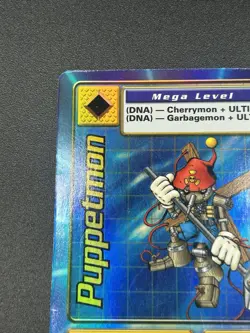 Puppetmon Card Bo-96 Mega Level Digimon Holo Foil, Bandai 1999 MP - Image 5