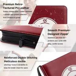 Sports Card Binder 720 Cards, Trading Card Binder 9 Pocket, Side Loading Spor... - Image 4