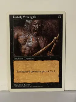 Unholy Strength Fifth Edition NM MTG Magic Fast Shipping - Image 1