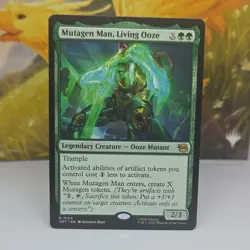 Wizards of the Coast Mutagen Man, Living Ooze Legendary Rare Green TMNT 0124 Ex… - Image 1