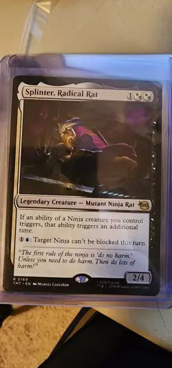 Splinter, Radical Rat TMNT Universes Beyond MTG Non-Foil Rare 0169 Legendary Cre - Image 1