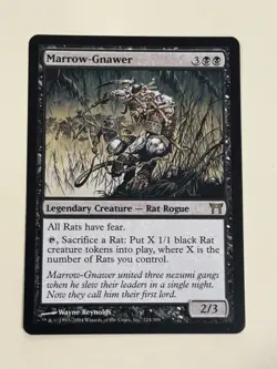 MTG Marrow-Gnawer Champions of Kamigawa 124/306 Regular Rare NM Unplayed 2004 - Image 2