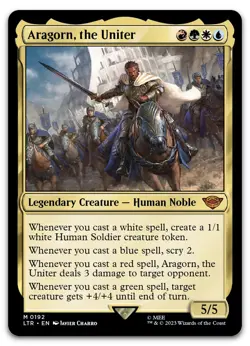 Aragorn, the Uniter #192 (NM) Lord of the Rings LTR Magic MTG - Image 1