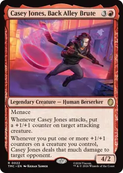 Casey Jones, Back Alley Brute Commander: Teenage Mutant Ninja Turtles NM MTG Non - Image 1