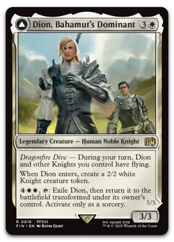 Dion, Bahamut's Dominant #16 (NM) Final Fantasy FIN Magic MTG - Image 1